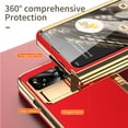 thumbnail image 3 of for Google Pixel Fold Case Magnetic Hinge Protection, Transparent Plating PC Crystal & Lychee Texture PU Leather Cover Front Glass All-Inclusive Case (with Free Stylus & Stylus Holder), Red, 3 of 7