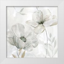 Robinson, Carol 20x20 White Modern Wood Framed Museum Art Print Titled - White Whispers II