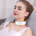 thumbnail image 1 of Cervical Spine Massager - Cervical Vertebra Instrument Charging Neck Protector Heating Neck & Shoulder Physiotherapy Instrument Massager, Neck Relaxer MassagerTeissuly Clearance (White, Free Size) Teissuly WER202308291728, 1 of 8