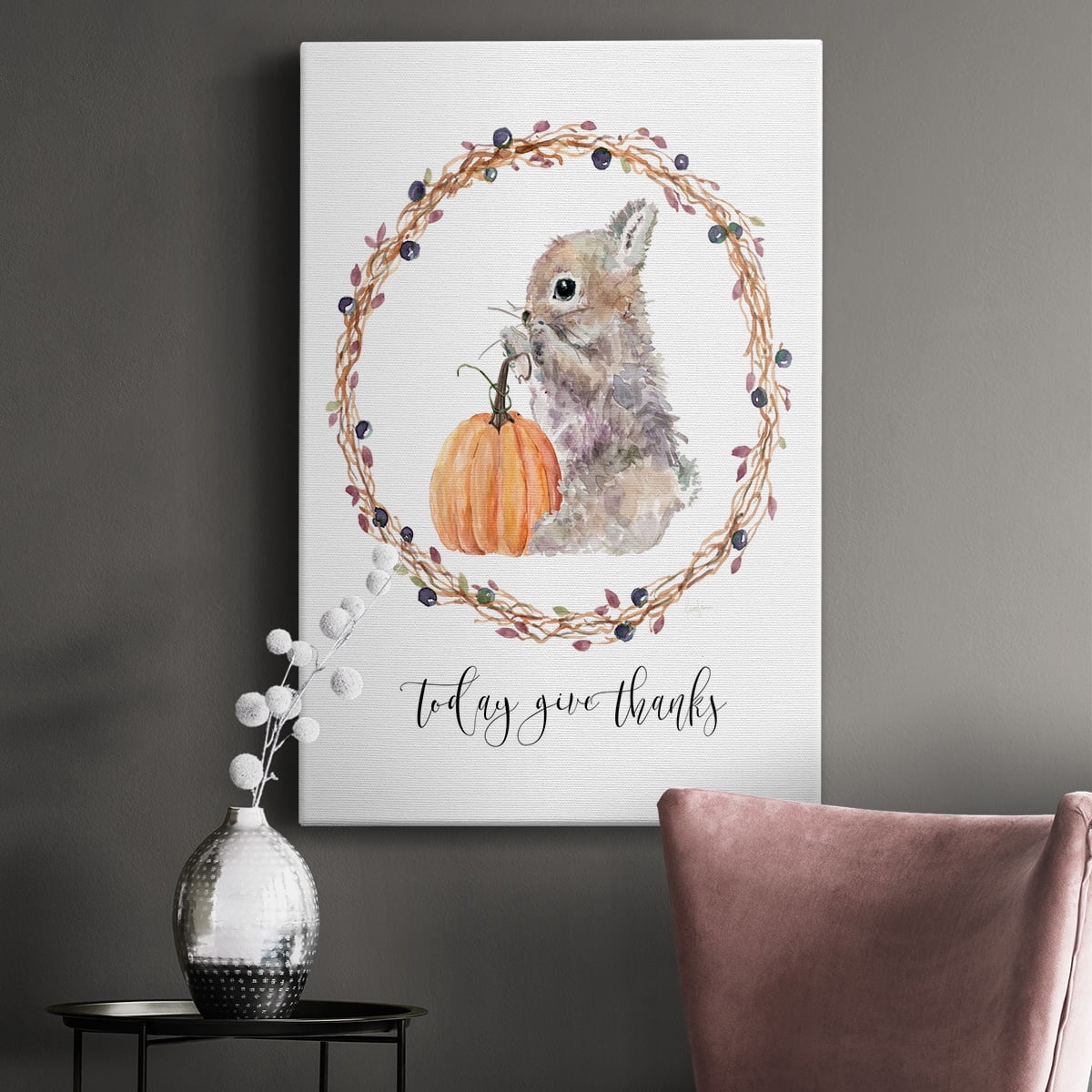 Harvest Home Bunny Premium Gallery Wrapped Canvas - Ready to Hang