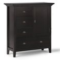 thumbnail image 1 of Simpli Home Redmond Wood 39" Transitional Medium Cabinet in Hickory Brown, 1 of 7