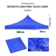 thumbnail image 3 of Repuesto Lona Para Toldo Jardin 3x3 Impermeable, 3 of 6