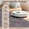 thumbnail image 6 of Design&I 2'x3' Ultra Soft Door Mat, Purple Boho Vintage Distressed Ornate Frame Round Scroll Pink Flowing Dynamic None Fluffy Washable Easy Care Indoor rug for Bedside Entryway, 6 of 7