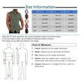 thumbnail image 3 of Mens Summer Surf Beach Tank Top Large Size Casual Breathable Sleeveless Top Loose Solid Tank Top Man Shirt M, 3 of 5