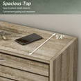 thumbnail image 5 of OXYLIFE Shoe Cabinet Entryway, 3 Tier Shoe Storage Organizer Brown, 5 of 8