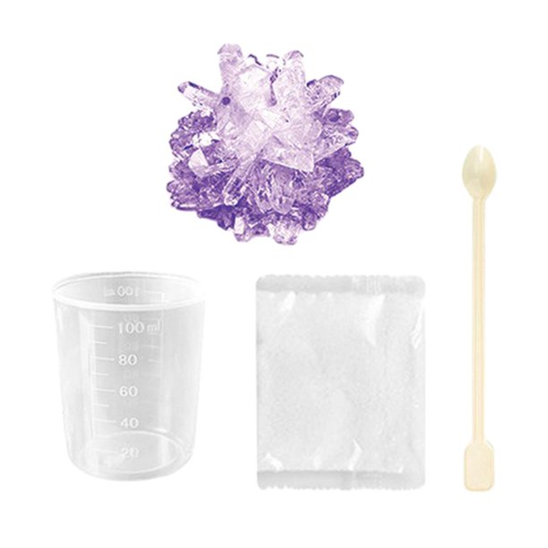 Cristal que crece increíble inclinado novedad habilidad práctica juguete educativo ciencia juguete DIY experimento científico para niños niños niñas 100ml Pequeño Baoblaze experimentos científicos juguetes