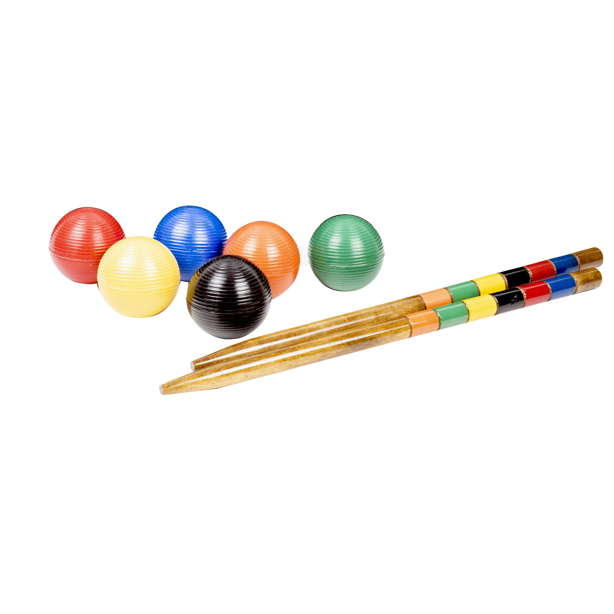 Gener8 Wood 6 Player Croquet Lawn Game Set (24 Pieces)