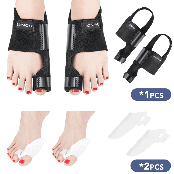 Hommie Bunion Corrector & Bunion Relief Kit, 6 Pieces Adjustable
