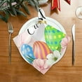 thumbnail image 2 of Dreamtimes Easter Eggs Cloth Napkins Set of 1, Oversized Washable Reusable Polyester Dinner Table Napkins for Family, Restaurant, Party Decor, 20 x 20 Inch, 2 of 7