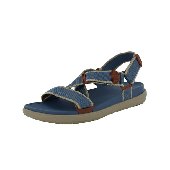 Fitflop Mens Sling II Webbing Sandal Shoes, Sea Blue Mix, US 12