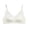 White, variant on Women's Comfy Lace Bralette Lace V Neck Cooling Lingerie Bras No Underwire Camisole Bra Top for Everyday Wear