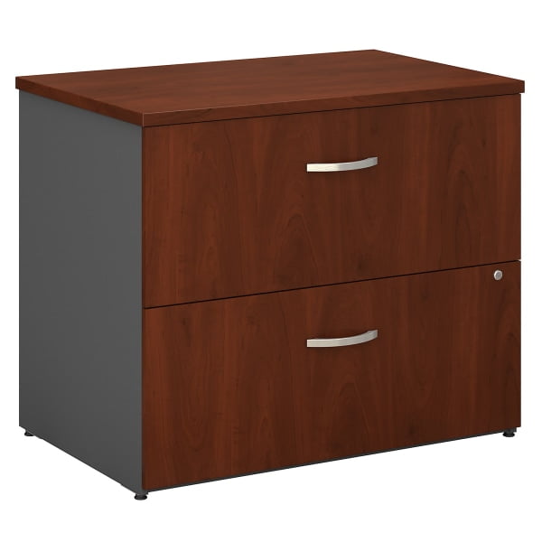 Bush Business Furniture Components 36"W Lateral 2Drawer File Hansen Cherry/Graphite