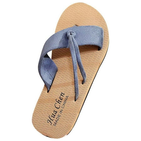 

Rdeuod Sandal Women S Flat Heels Comfortable Slippers Solid Color Strap Knotted Beach Sandals Women