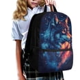 thumbnail image 2 of Uorisanigo Starry Wolf Kids Children School Backpack Multifunctional School Bag for Preschool Elementary Kindergarten Boys and Girls Student Bookbag - 17 Inch, 2 of 6