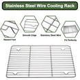 thumbnail image 5 of Baking Sheet Tray Cooling Rack with Silicone Baking Mat Set, Stainless Steel Cookie Pan For Oven, Set of 9 (3 Sheets + 3 Racks + 3 Mats), Warp Resistant & Heavy Duty & Easy Clean, Red, 5 of 6