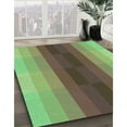 thumbnail image 2 of Ahgly Company Indoor Rectangle Patterned Green Snake Green Area Rugs, 7' x 10', 2 of 6