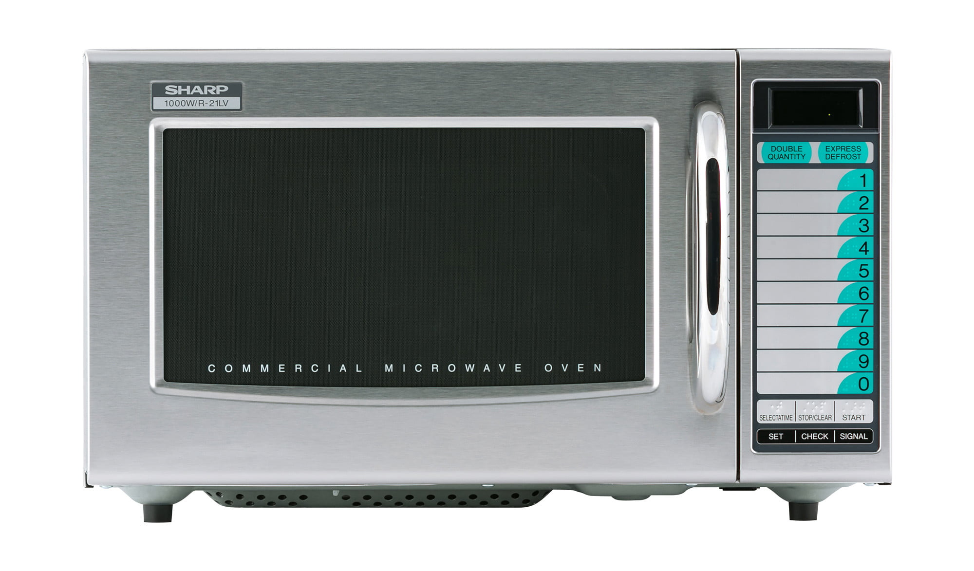 Sharp R-21Lvf 1000 Watt Commercial Microwave - Stainless Steel
