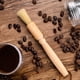 thumbnail image 5 of Ounissouiy Cepillo de limpieza para molinillo de café con cerdas suaves, mango de madera, cepillo para polvo de granos de café Juegos de servir café y té Ounissouiy HA6220-00B, 5 of 6