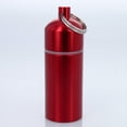 thumbnail image 5 of Micro Key Chain Waterproof Compartment Portable Storage Container, Red, 5 of 9