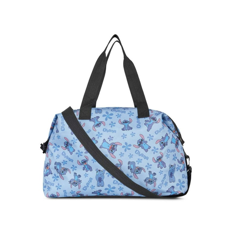 Disney Stitch Weekender Duffel Bag All Over Print Ohana Blue Carry On Overnight Travel Walmart