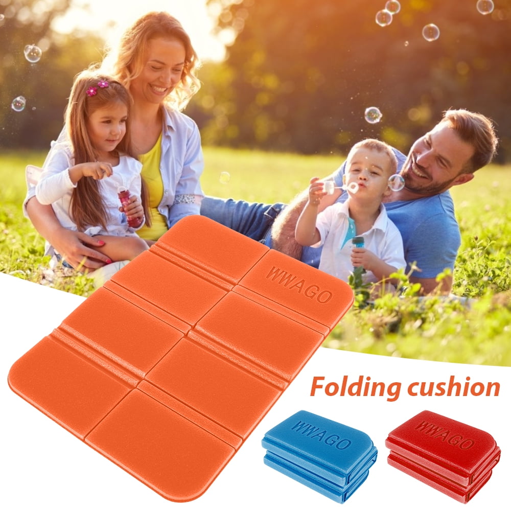 Aodaer 4 Pieces Portable Seat Cushion Mat Foldable Foam Mat Waterproof Seat Pad Outdoor Foldable Cushion Insulated Folding Foam Sit Mat for Camping Picnic Park Hiking 