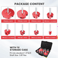 thumbnail image 3 of 8Pcs PVC Pipe Reamer Kit , PVC Fitting Saver, PVC Socket Saver, Fit for Standard 1/2inch Drill PVC Pipe Reamer Tool, 3 of 7