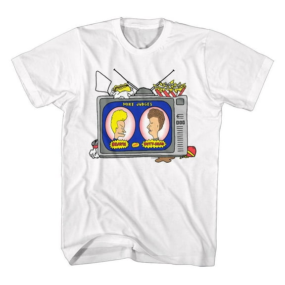 Beavis and Butt-Head Junk Food White T-Shirt