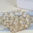 thumbnail image 3 of 2x Gold Crystal TeaLight Candle Holders, Votive Candle Stand for Home Decor Wedding Party Centerpiece Decorative Candlestick Holders - Square, 3 of 8