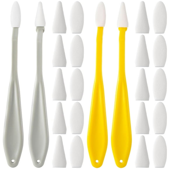 Artistic 44pcs Sketch Drawing Tool Set with Blending Blenders, Stumps, Trimmer, Erase Sponge, Wiper, and Pencils for Students and Artists - Gray and Yellow
