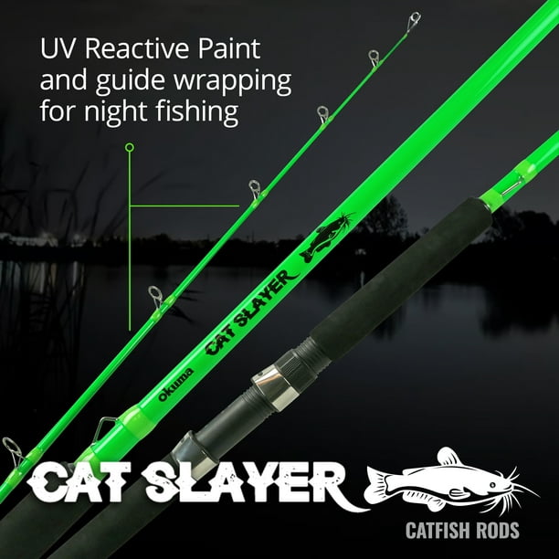 okuma catfish rod short butt Cat Slayer Spinning and Baitfeeder Combos Introducing the Okuma Cat Slayer Catfish Rods the ultimate solution for anglers targeting trophy Okuma Cat Slayer Spinning Rod