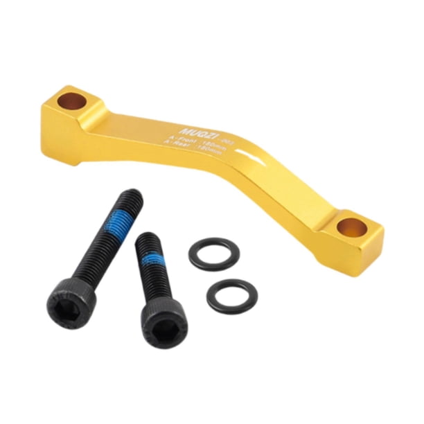 Adaptador de freno de disco para bicicleta, accesorios para bicicleta, pilar A, ligero, delantero, 180 mm, trasero Oro