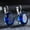 Dark Blue, variant on 925Silver Big Oval Color ZirconStone Crystal Drop Earrings Women Wedding Jewelry-Dark Blue