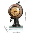 thumbnail image 2 of European And Style Spherical For Home Living Room Study Desktop Home Clock (brown) Ornament Pack Small Ornament Set Christmas Decorations Bundle Christmas Ornament Pretty Ornament Set with Topper Bulk, 2 of 7