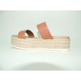 thumbnail image 3 of Aqua Women's Ayden Platform Espadrille Slide Sandals Cognac Leather 9M, 3 of 4