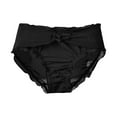 thumbnail image 2 of Kmdttou Panties for Women Sexy Lace High Cut Panties Comfort Bikini Panty Stretch Underpants Breathable Ladies Briefs (Available in Plus Size) Black-L, 2 of 5