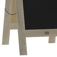 thumbnail image 2 of BizChair Vintage Weathered Wooden A-Frame Chalkboard / Sidewalk Chalkboard Sign / Large 40" x 20" Sturdy Sandwich Board / A Frame Restaurant Message Board, 2 of 8