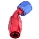 thumbnail image 3 of Extremo De Manguera De Línea De Combustible, aleación De Aluminio AN10 Accesorio De Extremo De Manguera Accesorio Giratorio Adaptador De Enfriador De Aceite Color Azul Y Rojo, 3 of 3