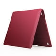 thumbnail image 4 of IBENZER Old Version (2010-2017 Release) MacBook Air 13 Inch Case (Models: A1466 / A1369), Plastic Hard Shell Case with Keyboard for Apple Mac Air 13, Wine Red, W-A13-WR+2, 4 of 10