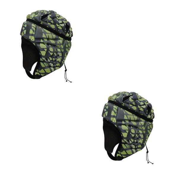 Wosthever EVA Portero Rugby Fútbol Fútbol Casco Rugby Sombrero Cabeza Protector Guardia Colorido Azul Type3 NO3