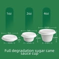 thumbnail image 1 of Caja de salsa de pulpa sellada desechable, embalaje para llevar, condimento de aceite de chile, salsa para untar, taza de salsa pequeña biodegradable y respetuosa con el medio ambiente, 1 of 2