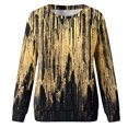 thumbnail image 5 of Women's Long Sleeve Sweatshirts Sparkly Graphic Print Round Neck Pullover Tops Fall Winter Casual Loose Fit Sweater Shirts, 5 of 5