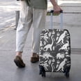thumbnail image 3 of Black and White Dinosaur Pattern Luggage Cover Fashion Suitcase Cover Baggage Covers Fit 25-28 Inch Luggage (Go Travel), 3 of 5