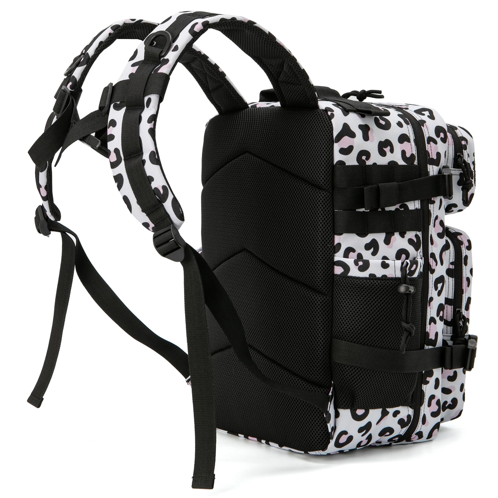 QT&QY 25L Molle Hiking Daypack Outdoor Backpack for Men Women Camping Travel Work Commuter Gym Bag