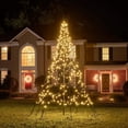 thumbnail image 4 of Fairybell Outdoor LED Christmas Tree (10FT 480 LED Lights) Pole Included, Easy Install, Warm White Color, 4 of 8