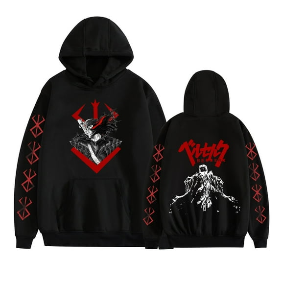 Duoxingbao Hot selling Berserk comic print sweatshirt men's and women's hooded sweatshirt long sleeve shirt