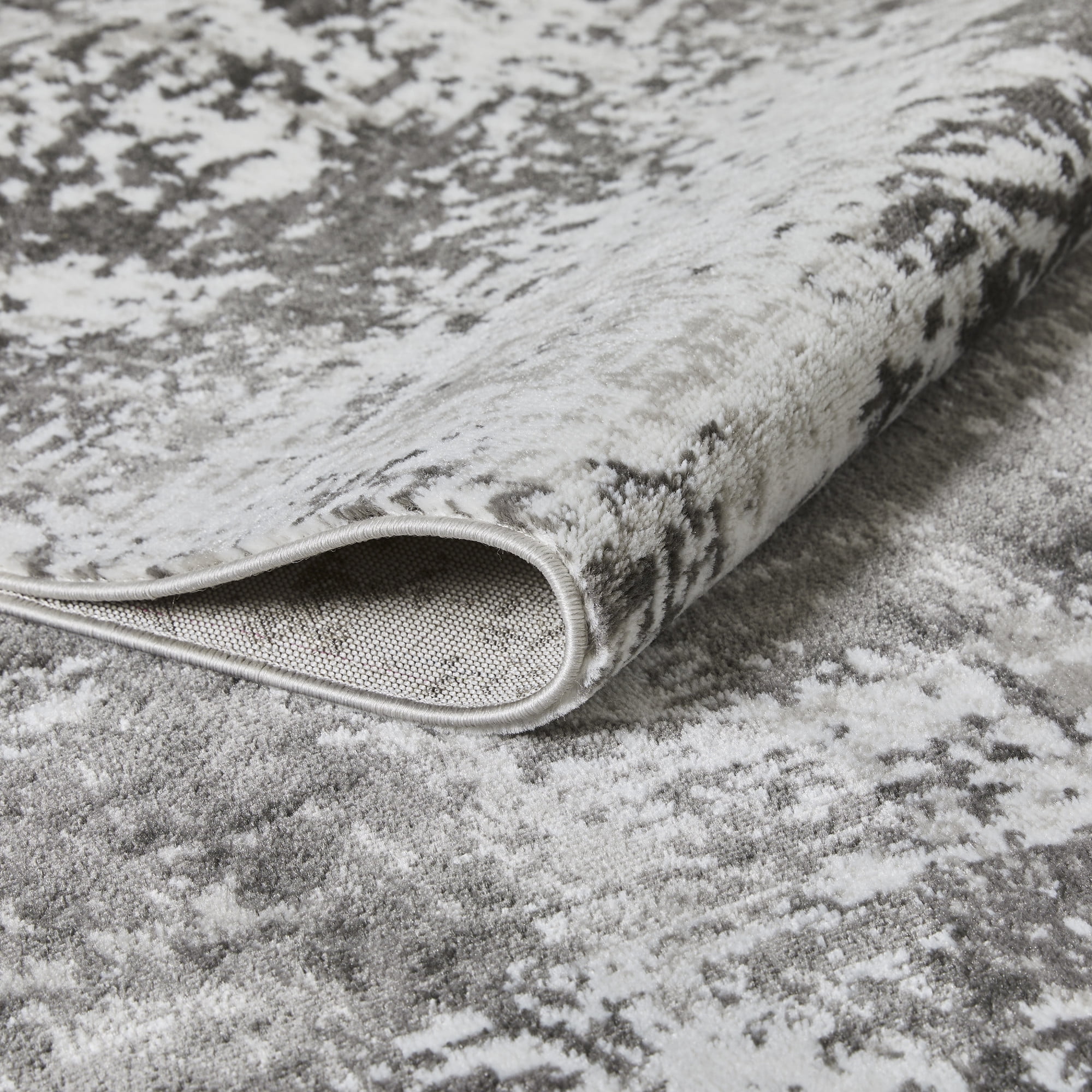 Loomaknoti Rhane Alelone 5' x 7' Gray Abstract Indoor Area Rug
