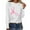 #41White, variant on Womens Blouses Women's Casual Breast Cancer Printed Loose Round Neck Long Sleeve T-shirt Tops Blouse