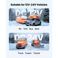 thumbnail image 6 of VEVOR Diesel Air Heater, 8 kW DC12-24V, Fast Heating Diesel Parking Heater with Remote Control and Square Color Digital Display, Low Noise, Voice Announcement, for RV,Truck,Camper,Boat and Trailer, 6 of 9