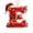 Letter E # Styles1, variant on HJUYYUAH Xmas Letter Ornaments, Santa Hat Festive Initial Ornaments, Acrylic 2D Alphabet Christmas Decorations for Xtmas Tree Party GiftsN