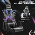 thumbnail image 6 of Homall Ergonomic & Lumbar Support Swivel Gaming Chair, Gray, 6 of 7